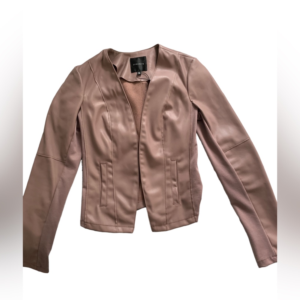 Dynamite Faux Leather Jacket